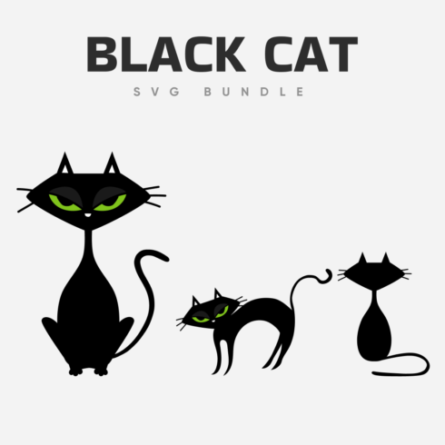 Black cat svg bundle.