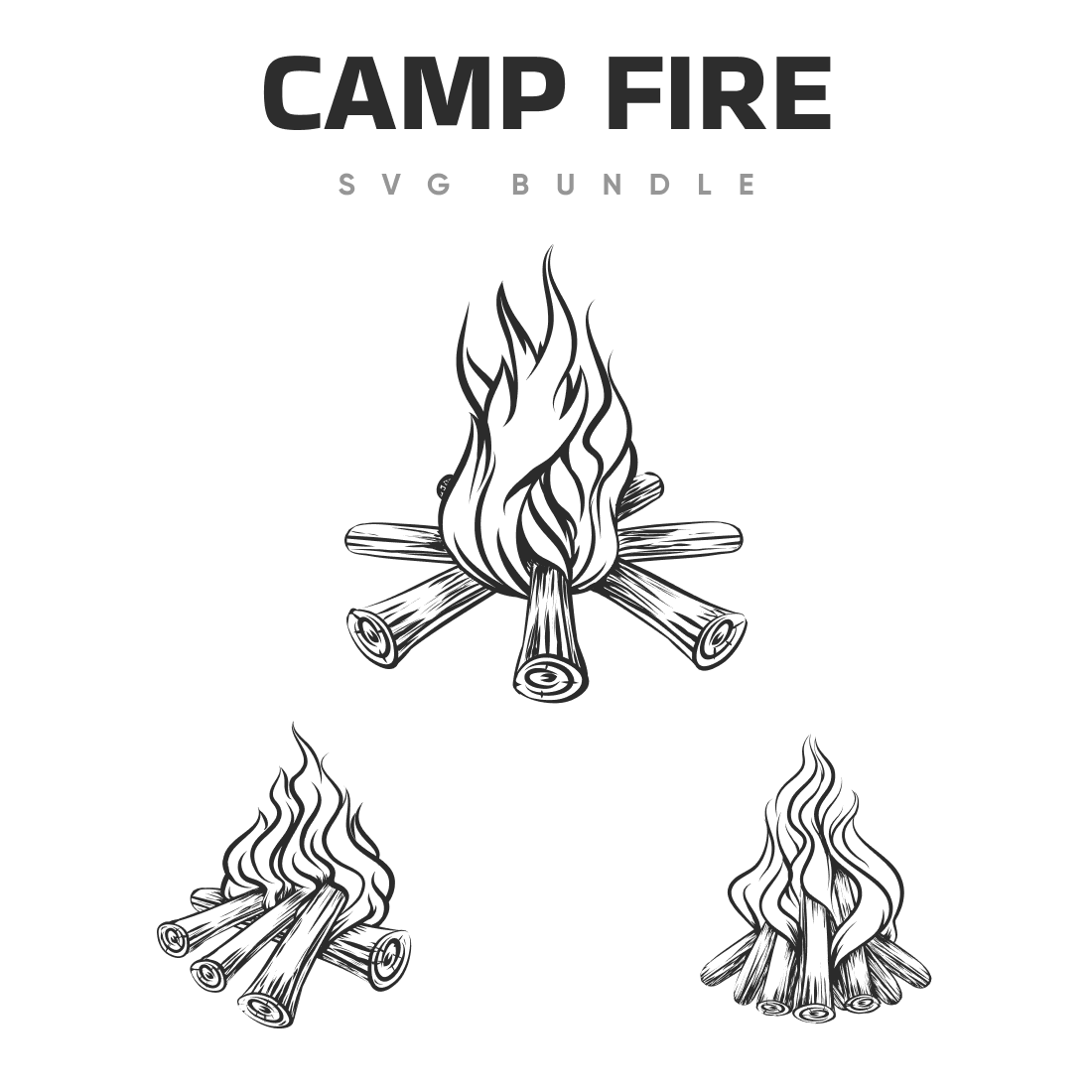 camp fire svg.