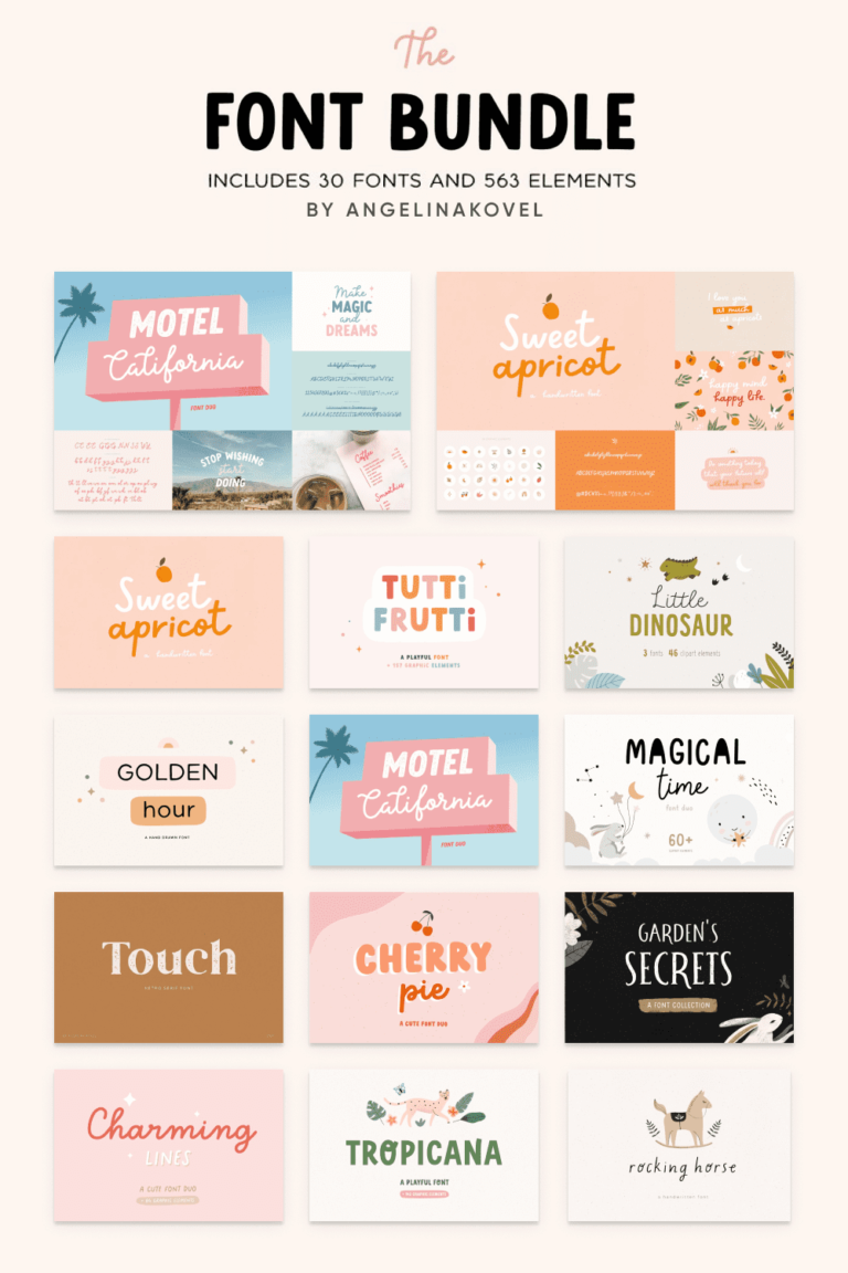 Font Bundle SALE – MasterBundles