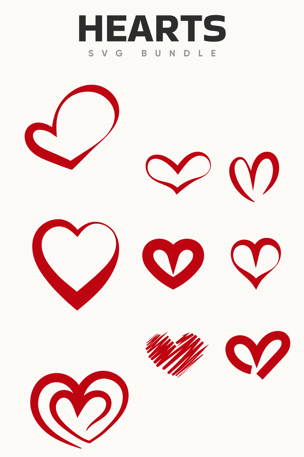 Diverse of the red hearts for you.