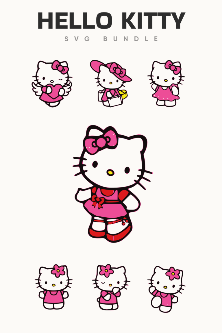 8 Hello Kitty SVG Designs – MasterBundles