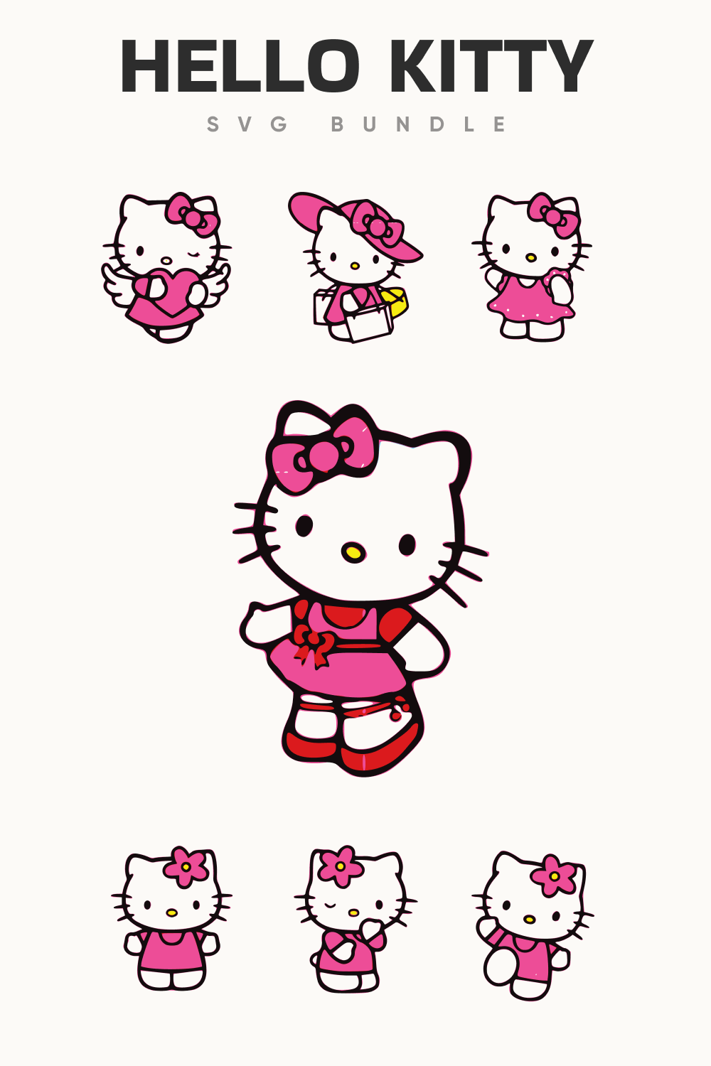 Image of a hello kitty wallpaper.