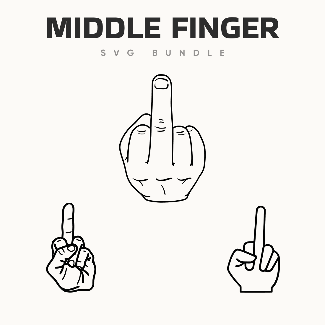 middle finger svg.
