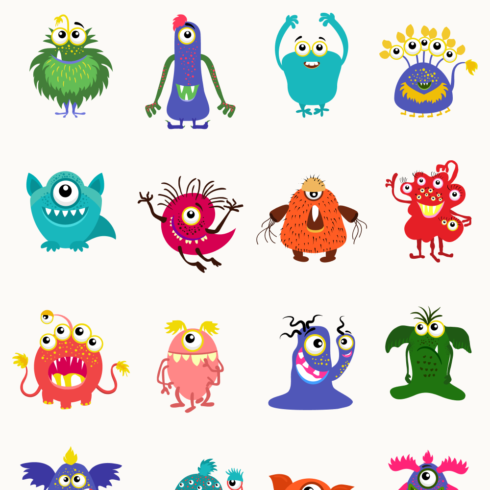 16 Monster SVG Designs – MasterBundles