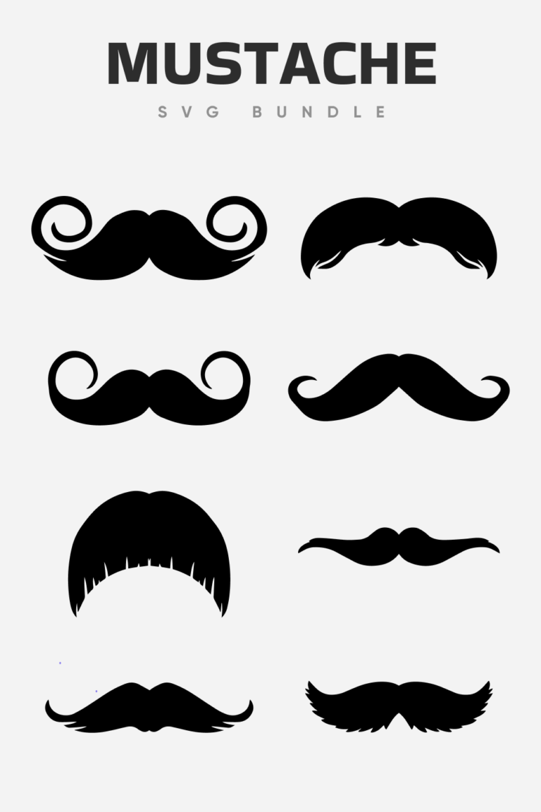 8 Mustache SVG Designs – MasterBundles