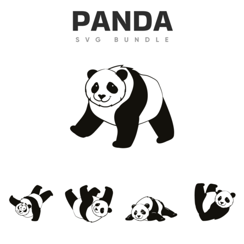 The panda svg bundle includes a panda bear.