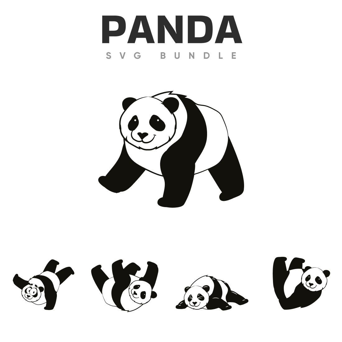 Ícones de panda em SVG, PNG, AI para baixar.