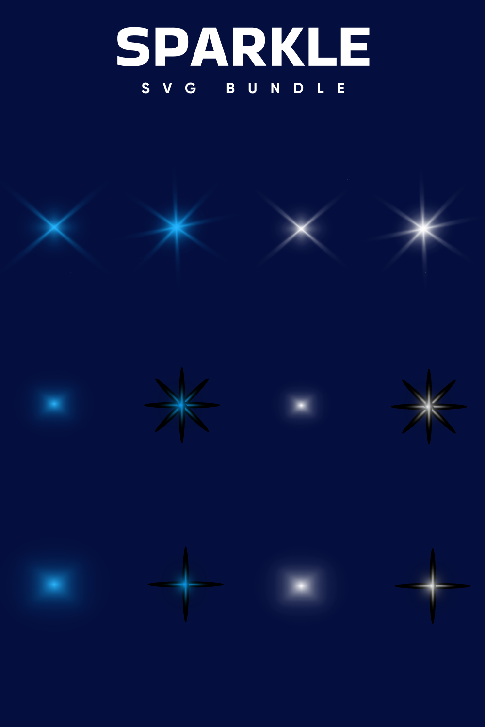 Diverse of bright stars.