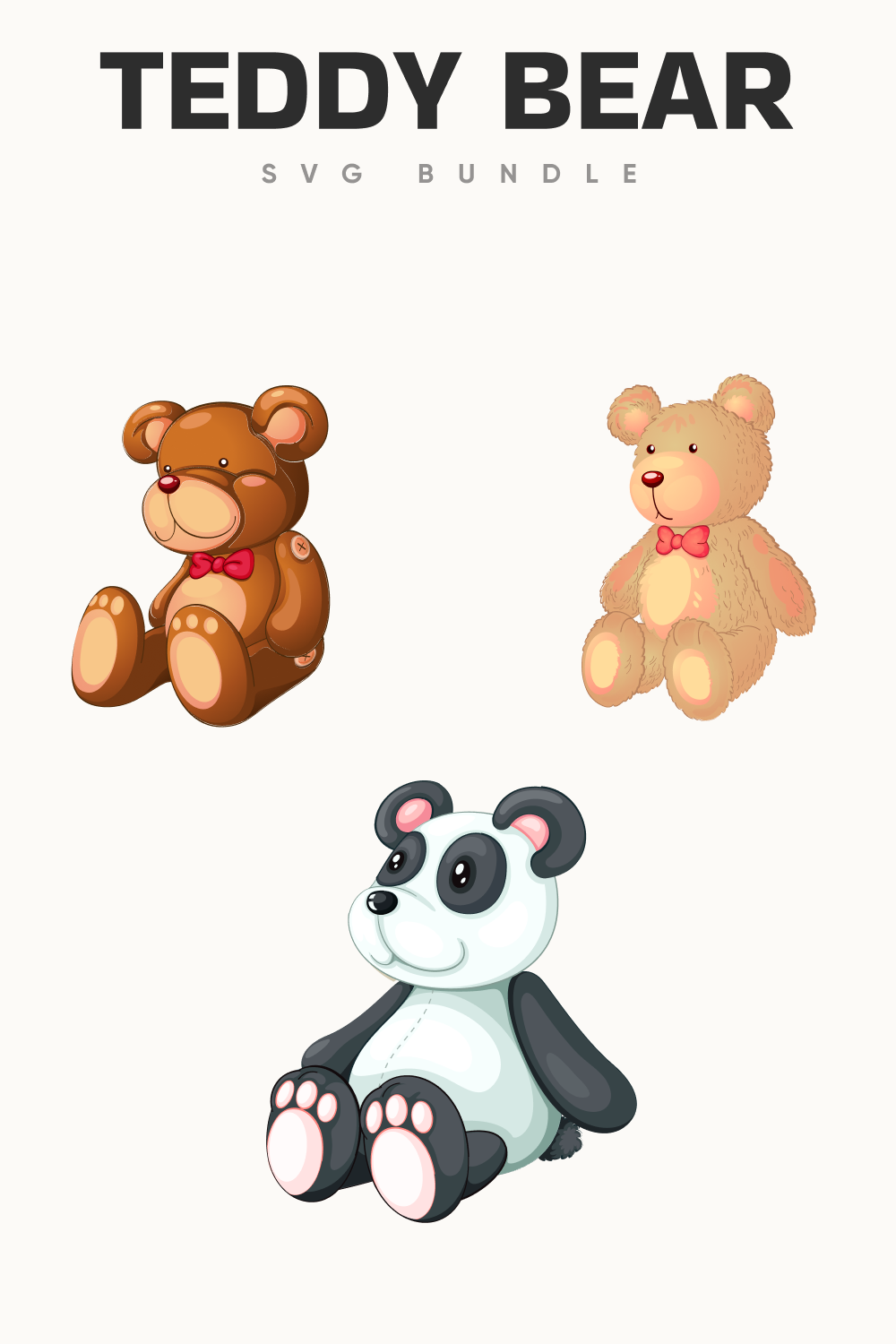 Soft teddy bears for children.