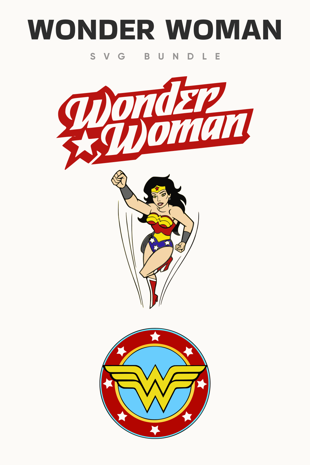 Colorful wonder women for you.