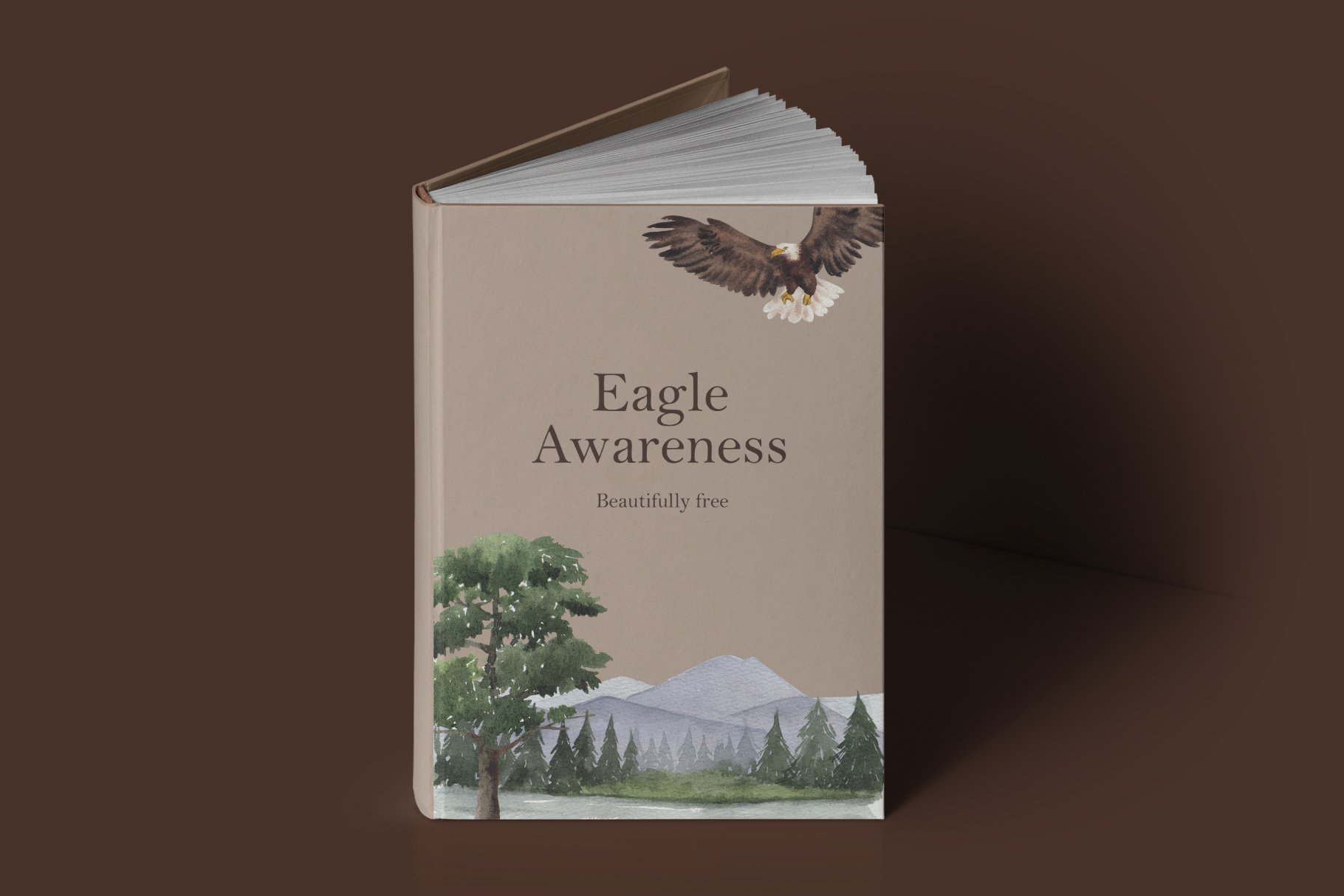 Creative eagle book cover.