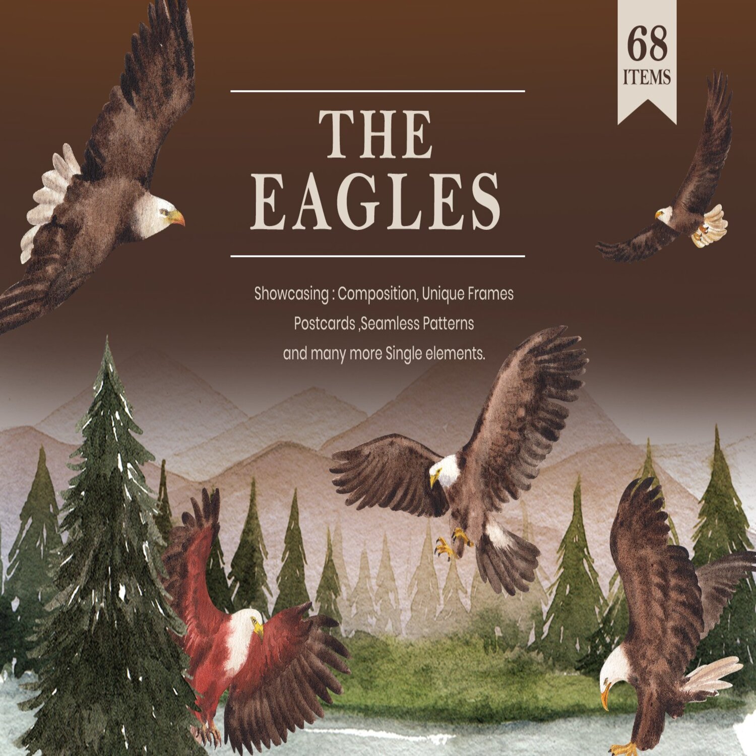 The Eagles Watercolor cover.