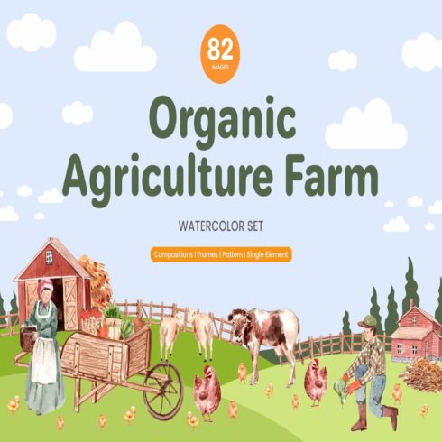 Organic Agriculture Farm Watercolor cover.