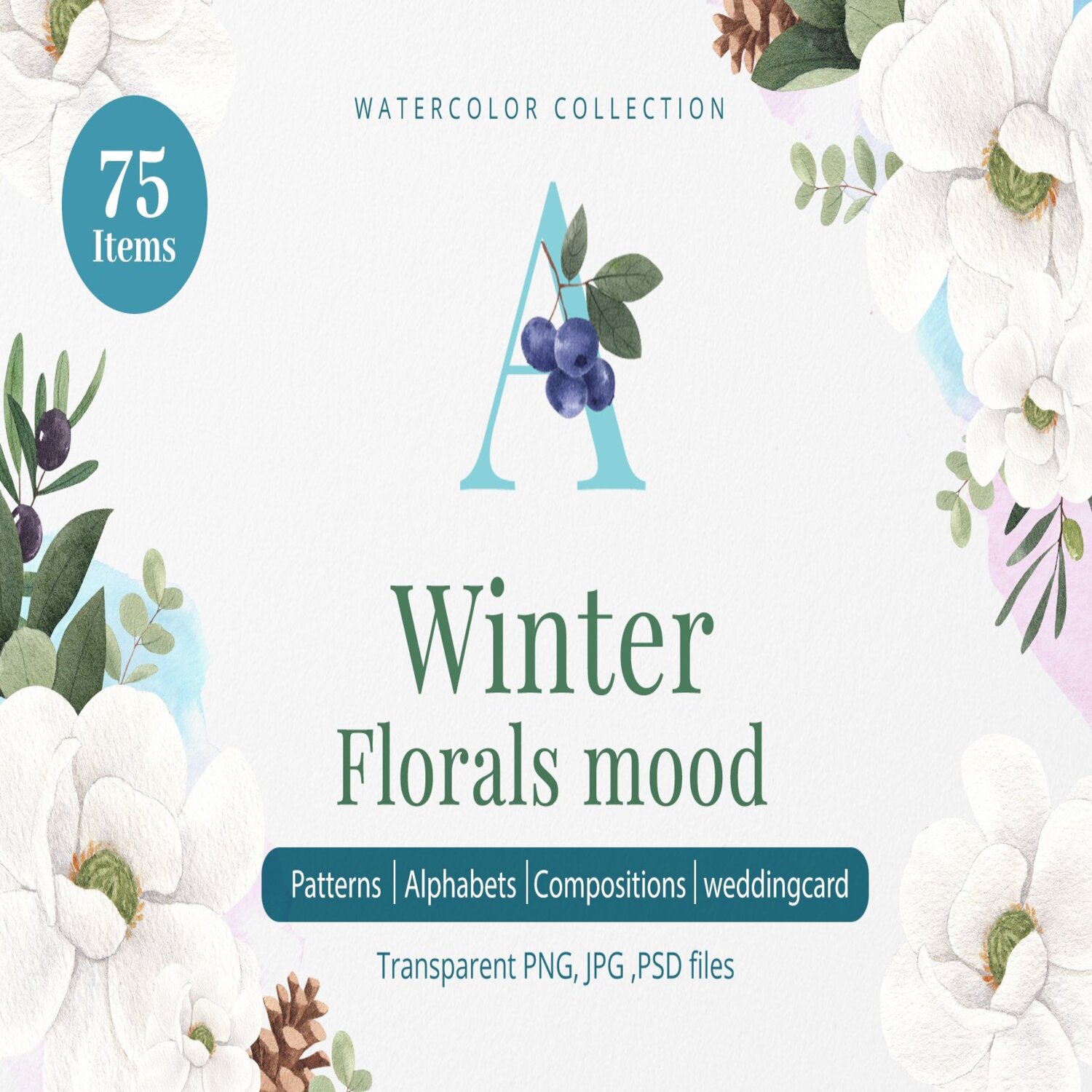 Winter Flowers That Bloom Watercolor cover.