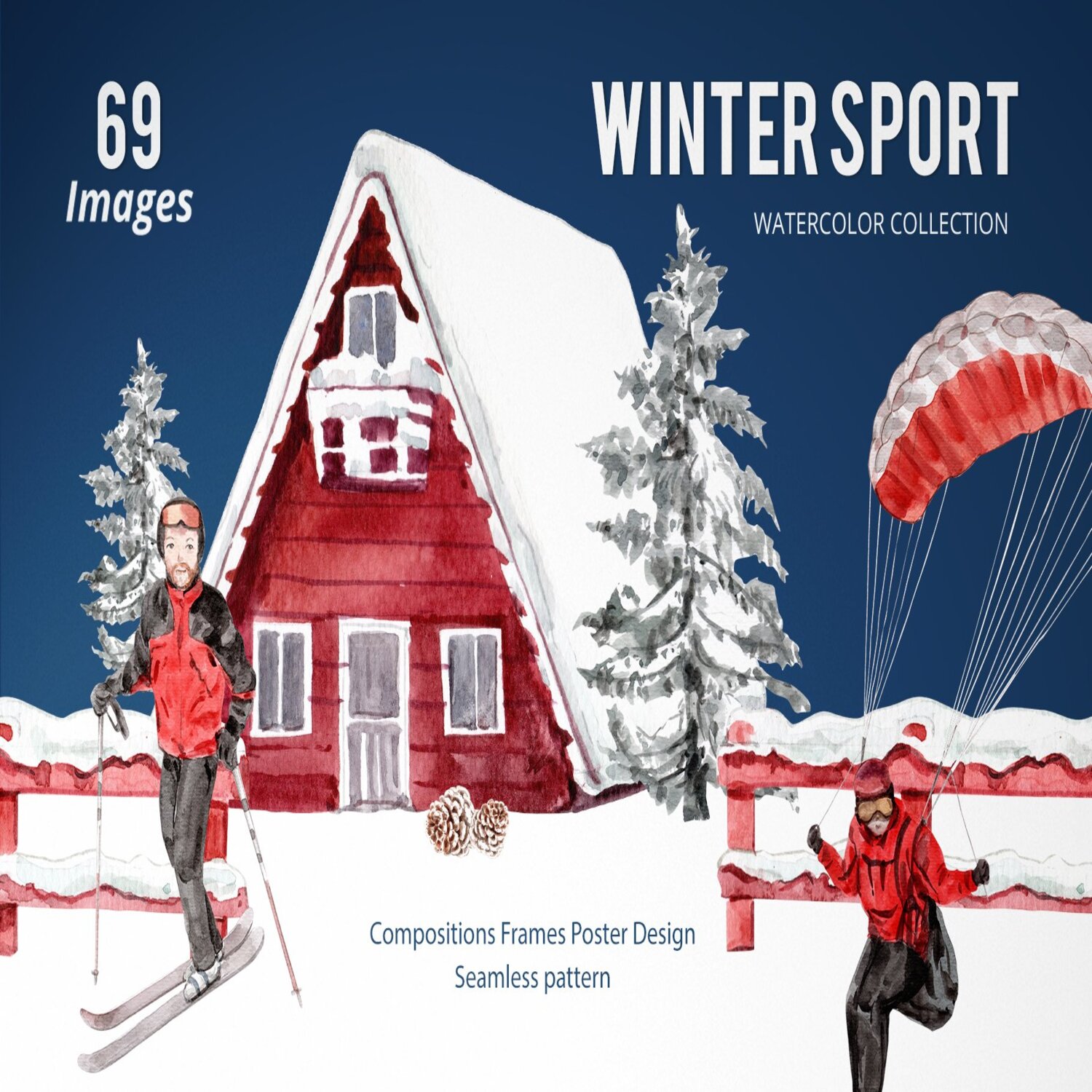 Winter Sports Watercolor cover.