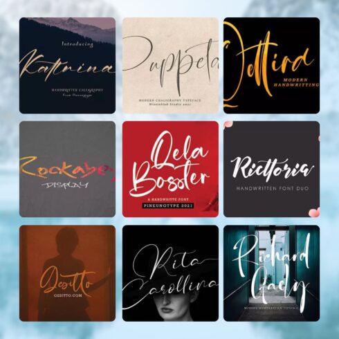 10 Fancy Script Fonts Bundle – MasterBundles