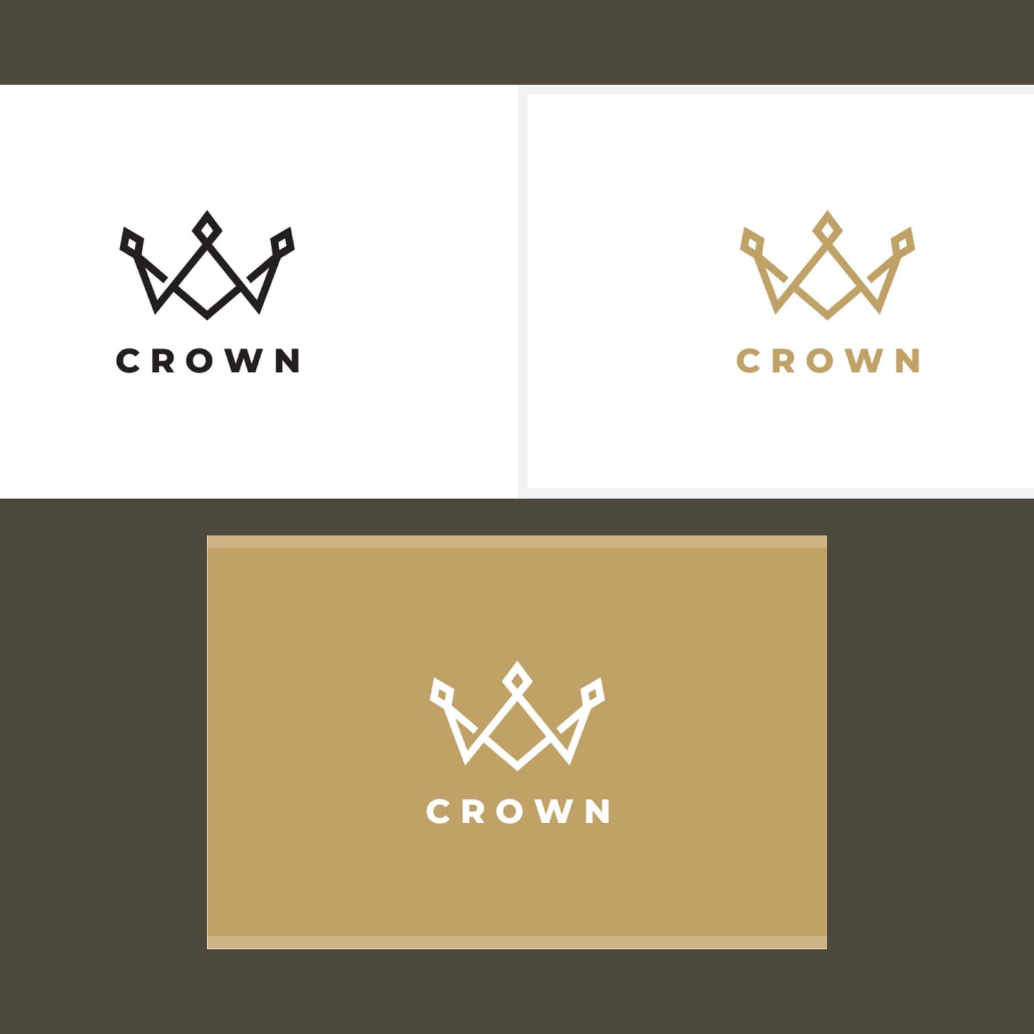 Crown Logo Template cover.