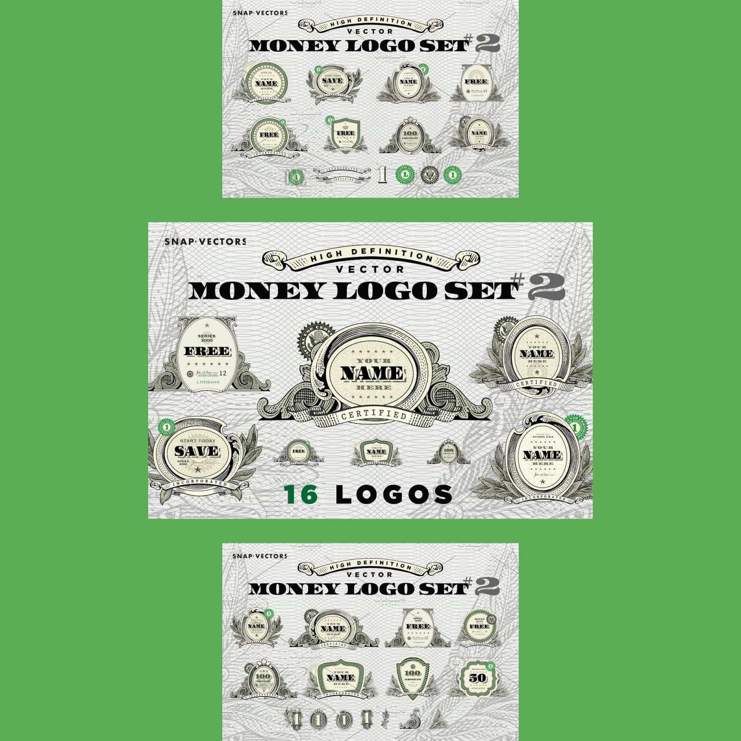 Vector Money Logo Set #2 cover.