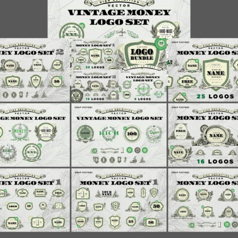 Vector Money Logo Bundle.