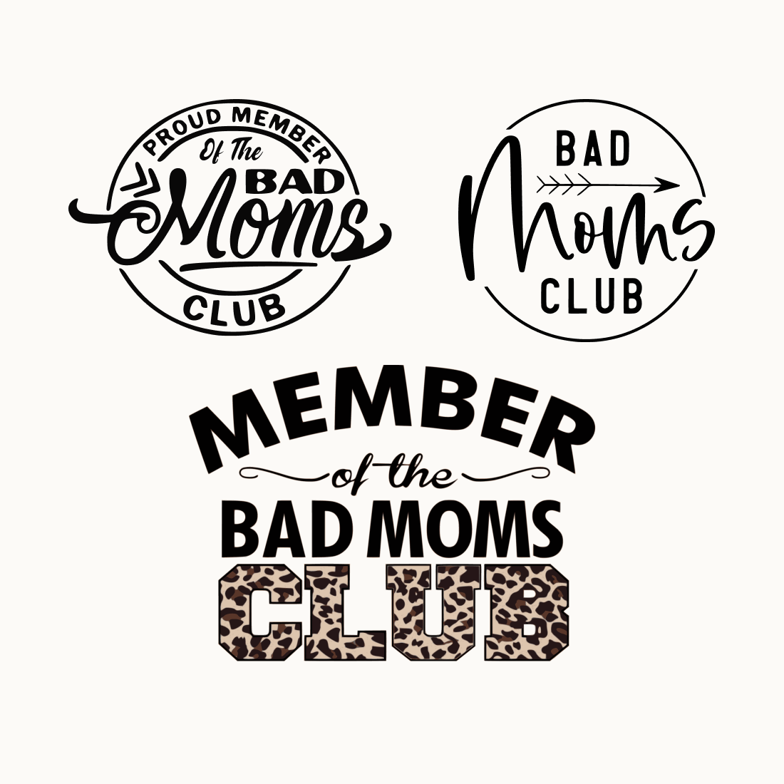 bad moms club svg cover.