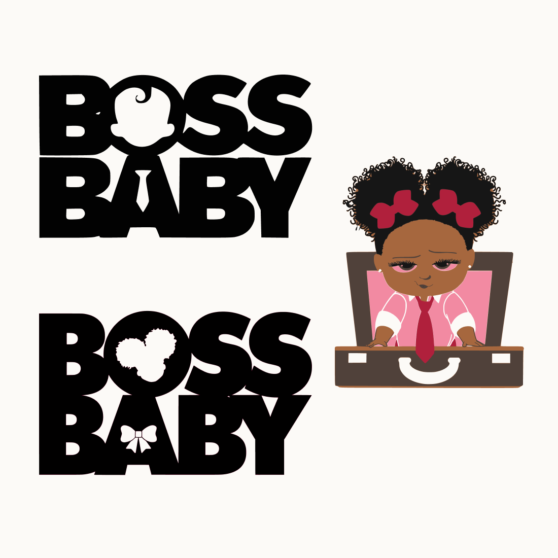 boss baby girl svg cover.