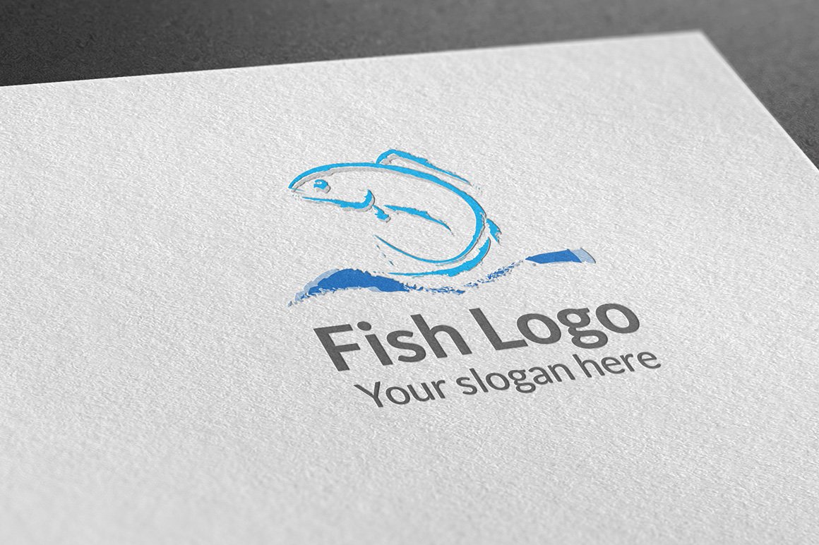fish logo design.