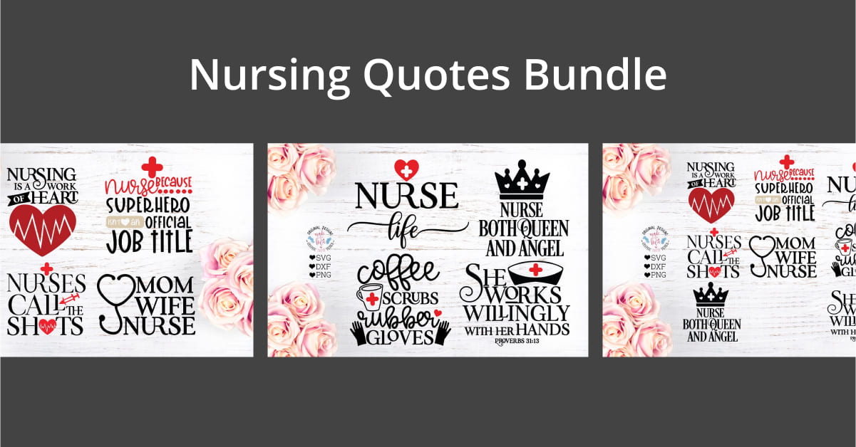 Nurse SVG - Nursing Quotes Bundle – MasterBundles