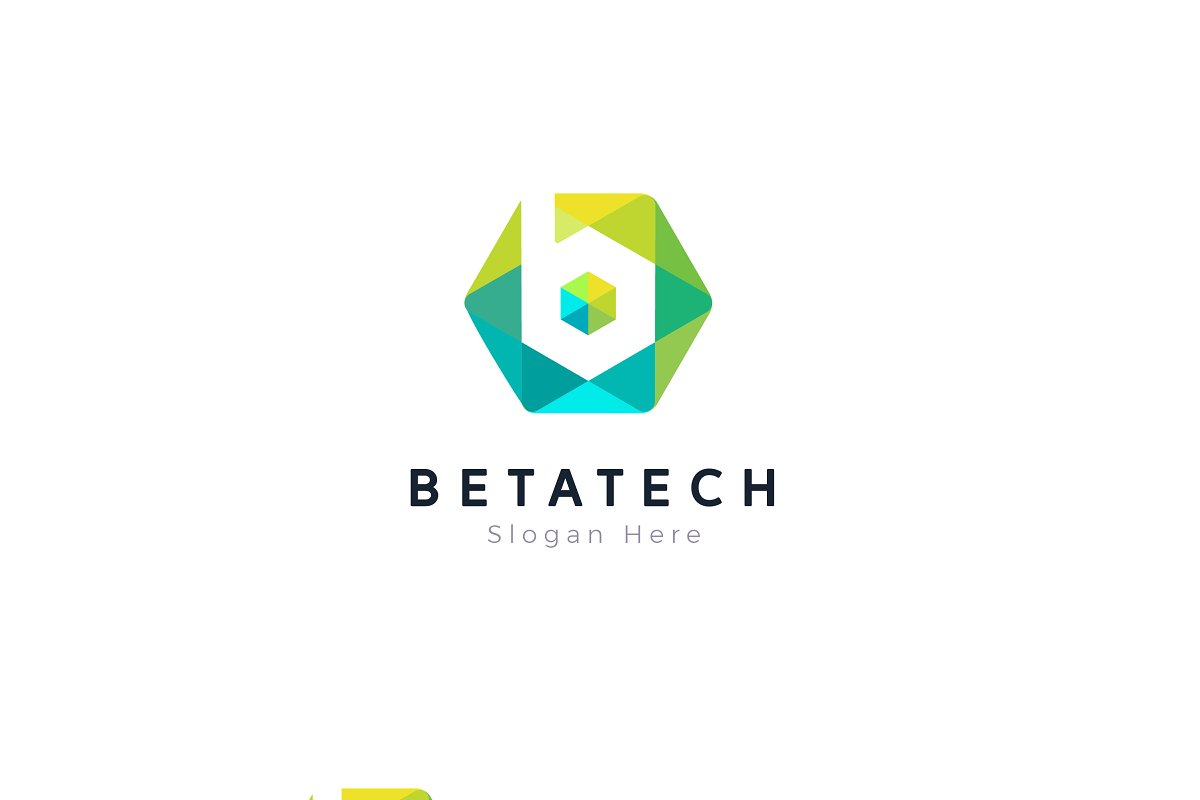 Colorful technology logo design.