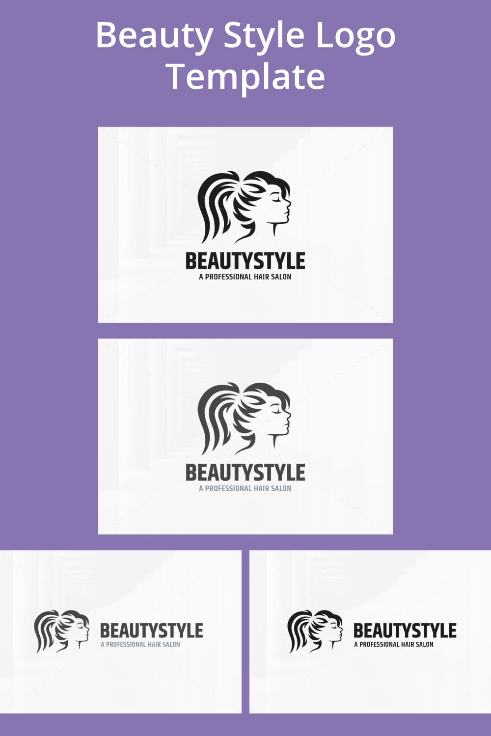 Beauty Style Logo Template - pinterest image preview.