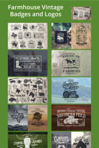 Farmhouse Vintage Badges and Logos – MasterBundles