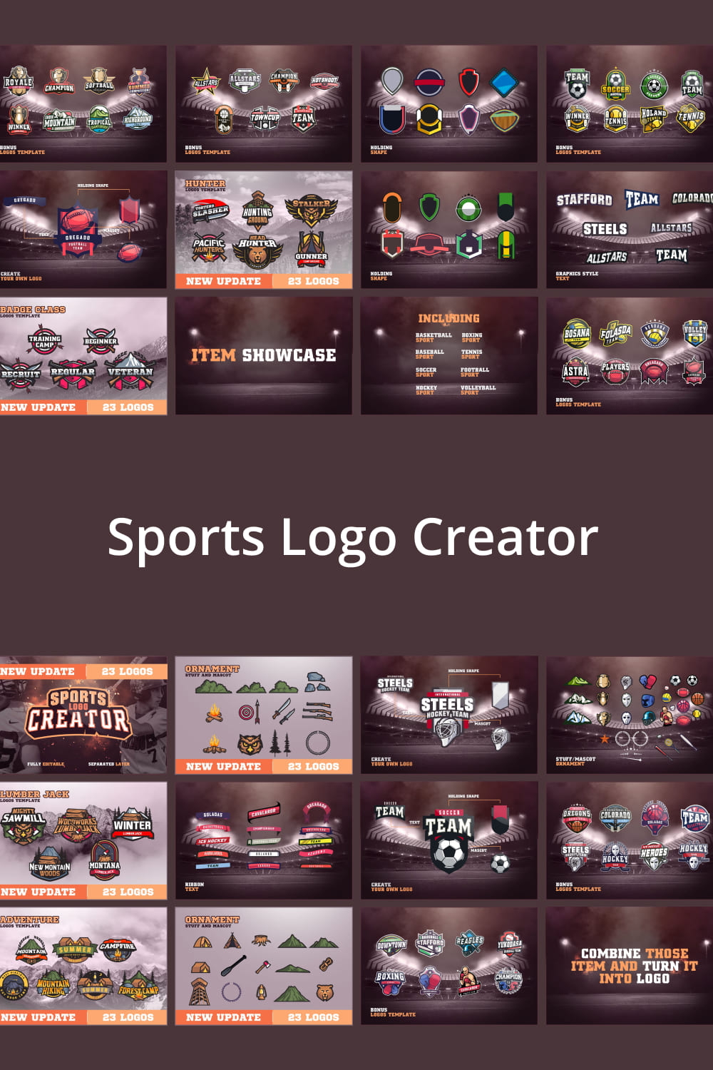 Basketball logo collection.