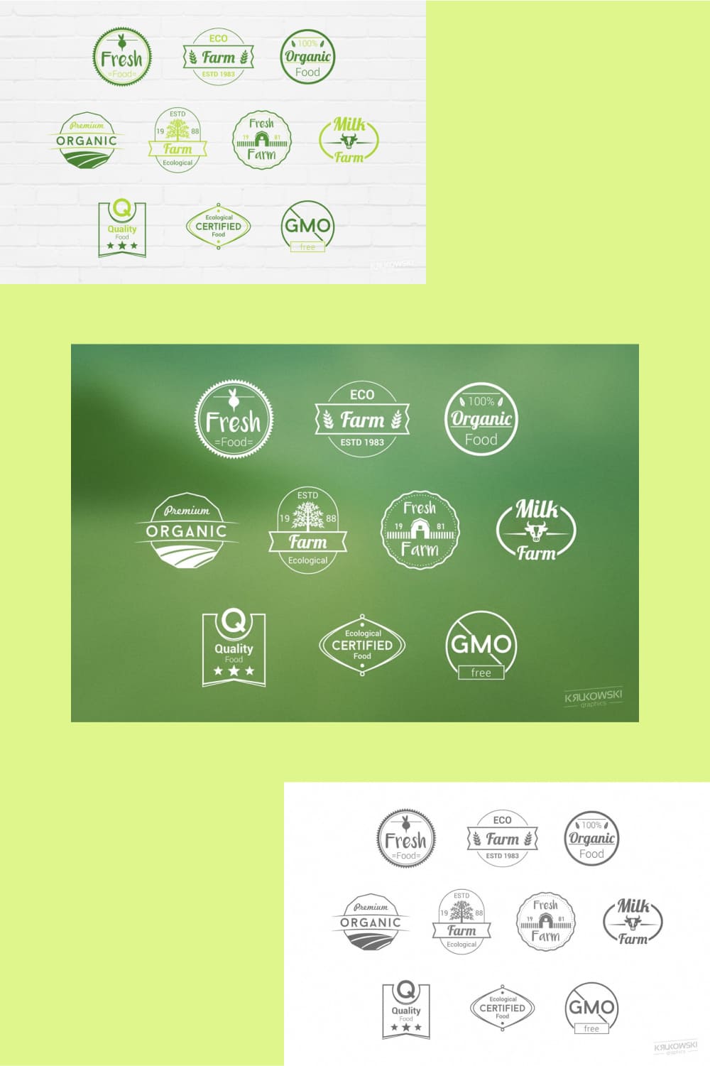 Big organic logo collection.