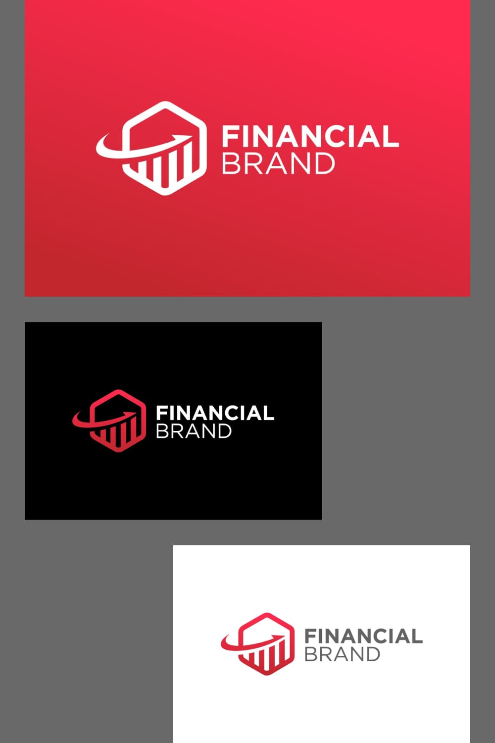 Strong and laconic finance logos.