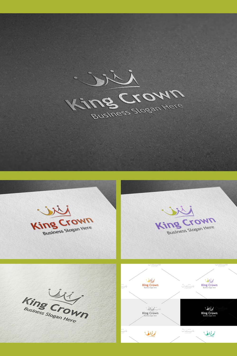 Laconic crown logos.