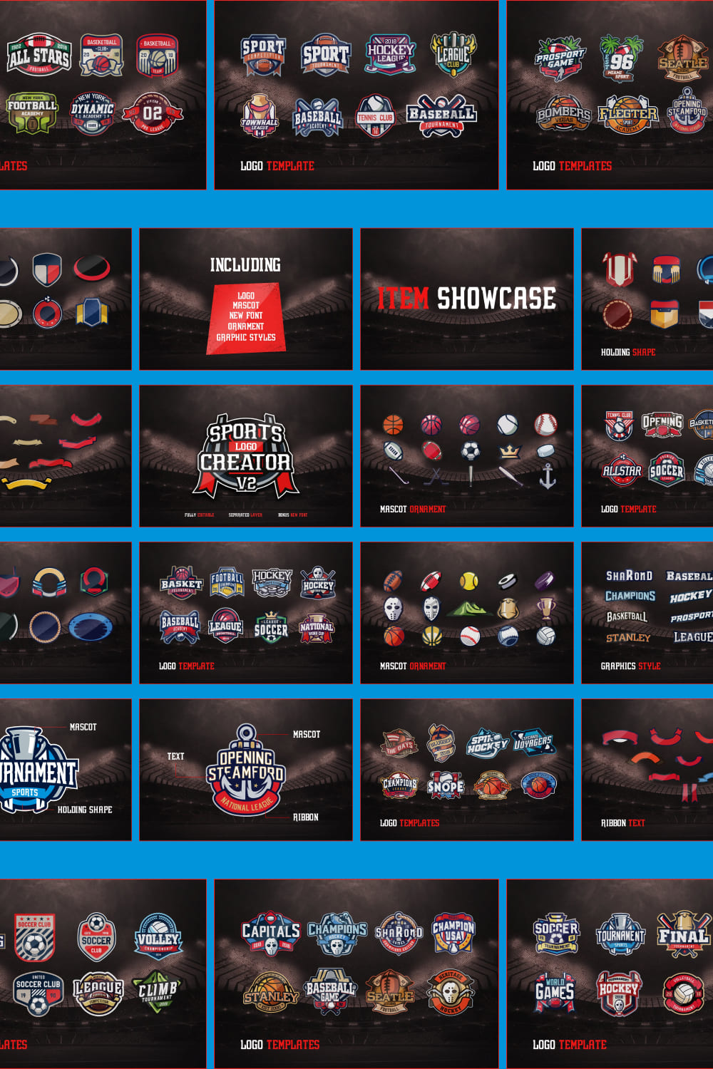 Basketball logo collection.