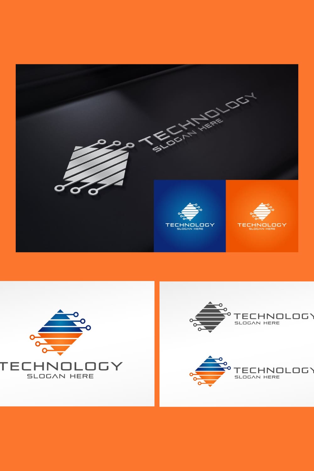 Simple and clean logo design in 2 color variations.