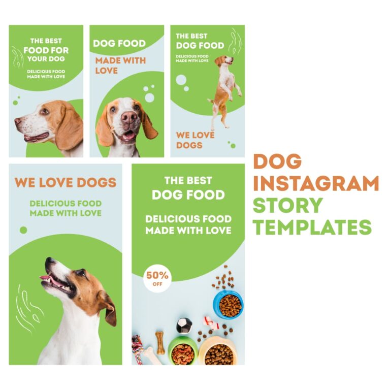 5 Dog Instagram Story Templates – MasterBundles