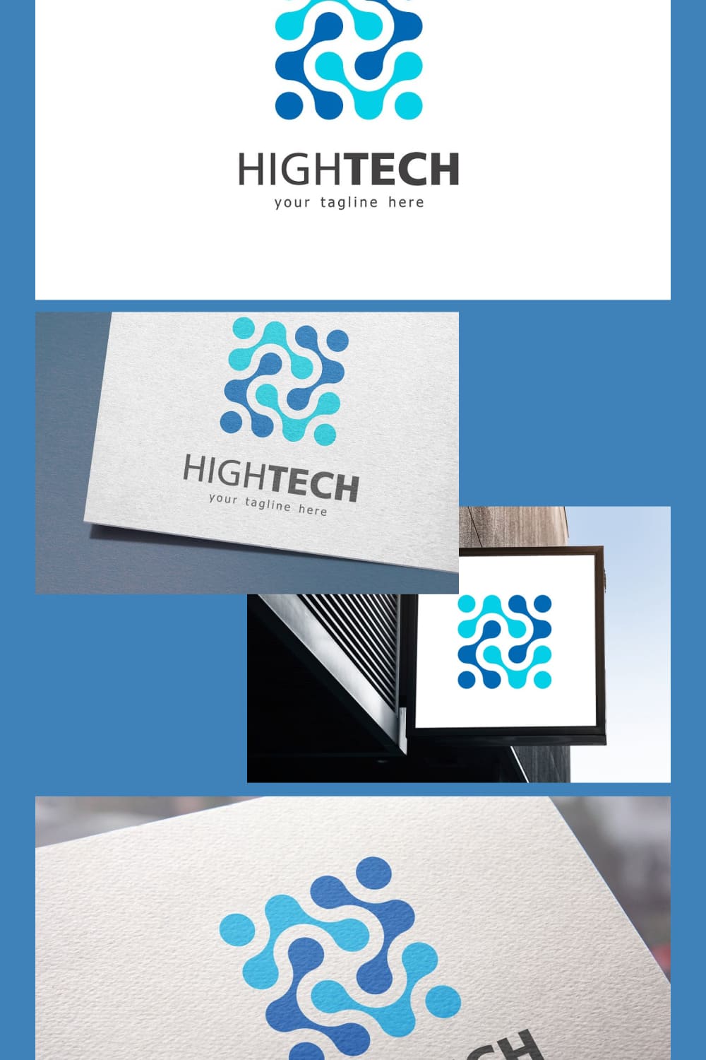Modern tech logo template for your business.