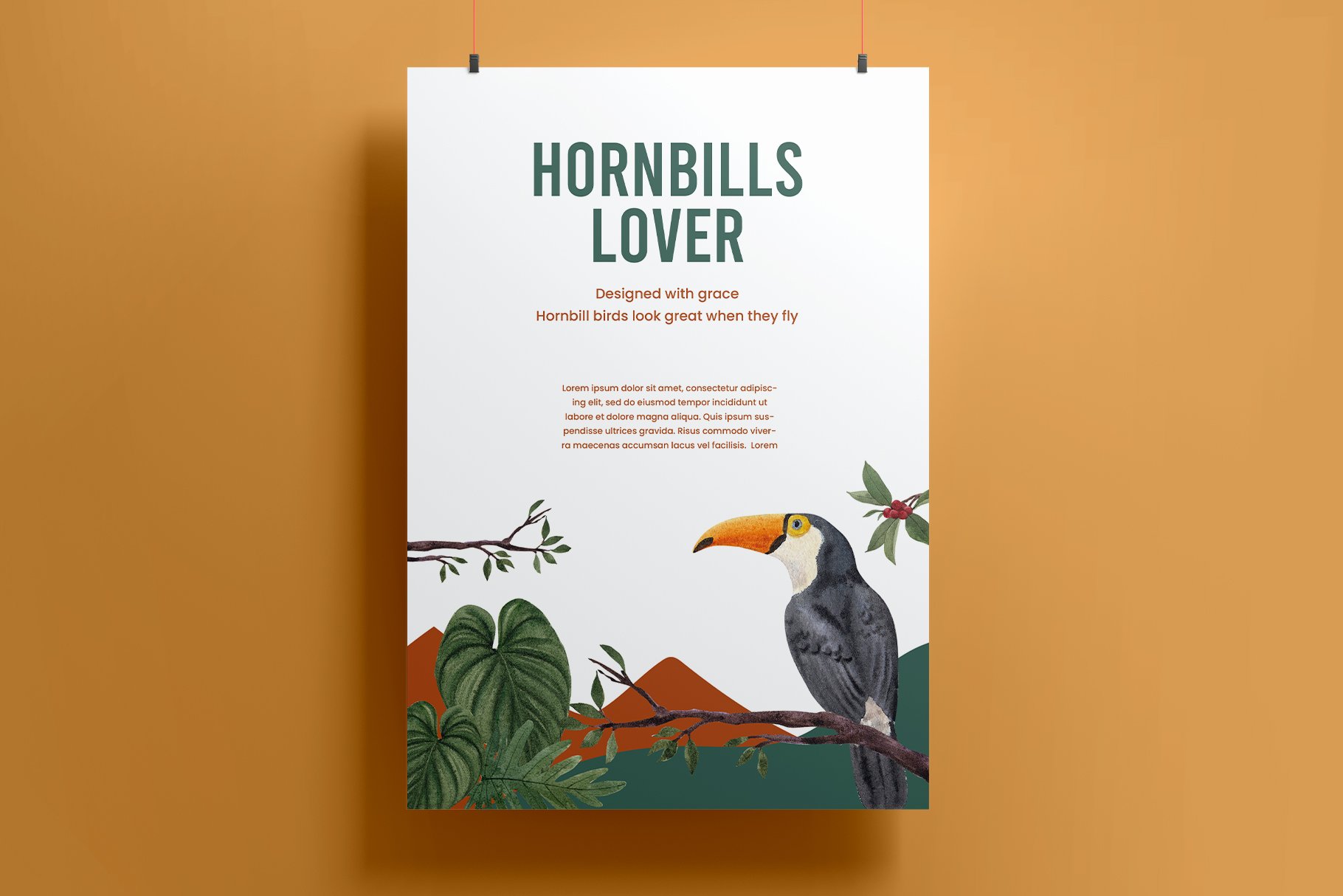 So creative hornbills book cover.