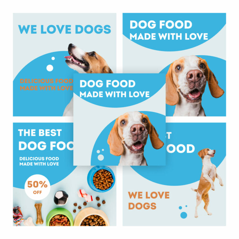 5 Cute Dog Instagram Post Templates – MasterBundles