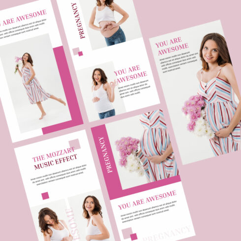 5 Pregnancy Instagram Story Templates – MasterBundles