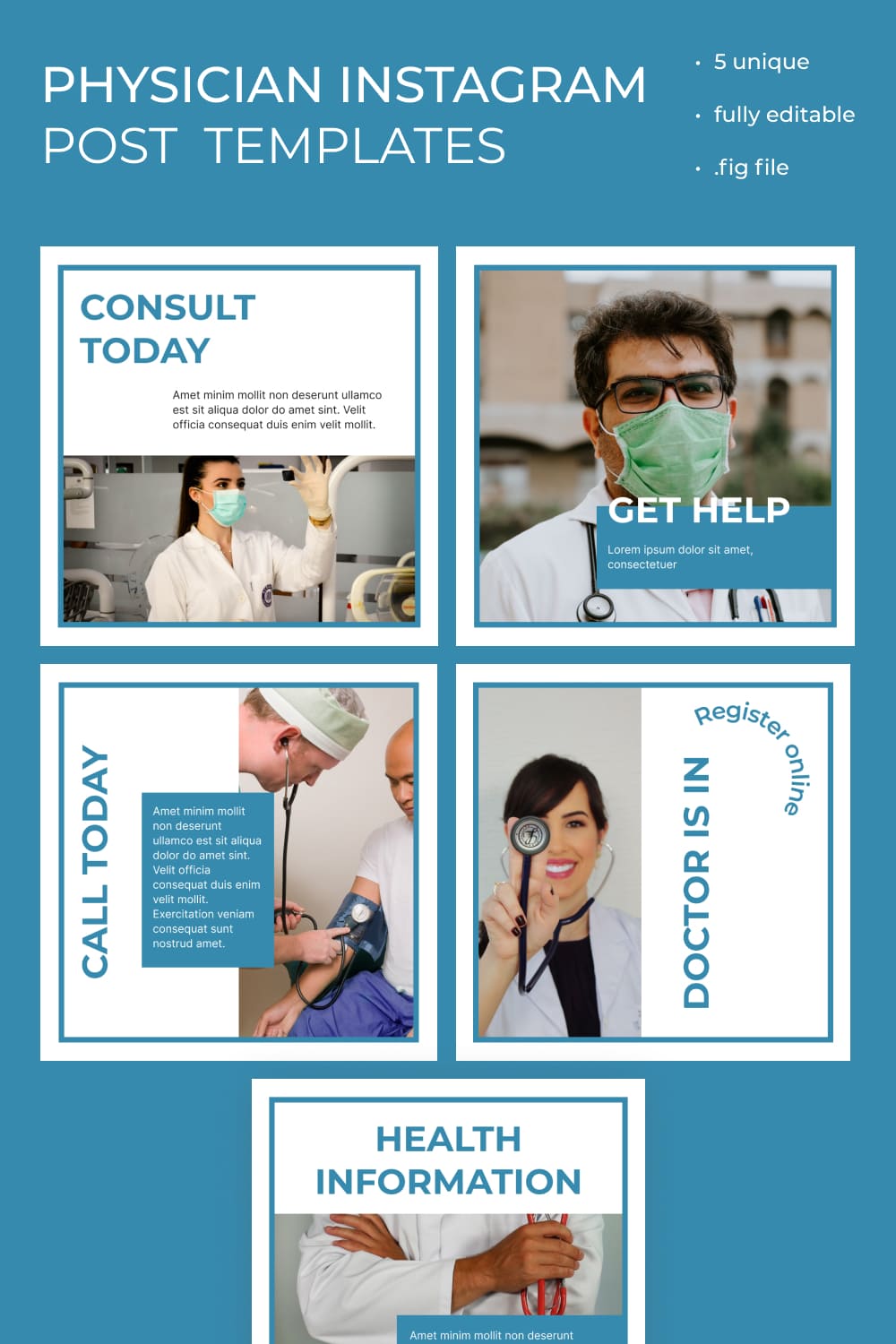 09 5 physician instagram post templates 1100 1500