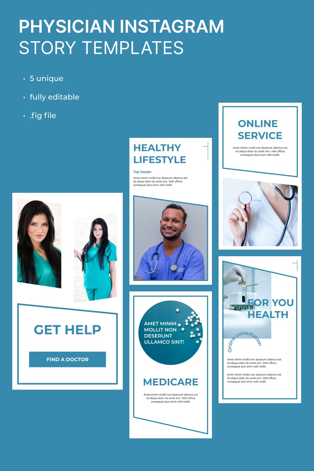 09 physician instagram story templates1100 1500