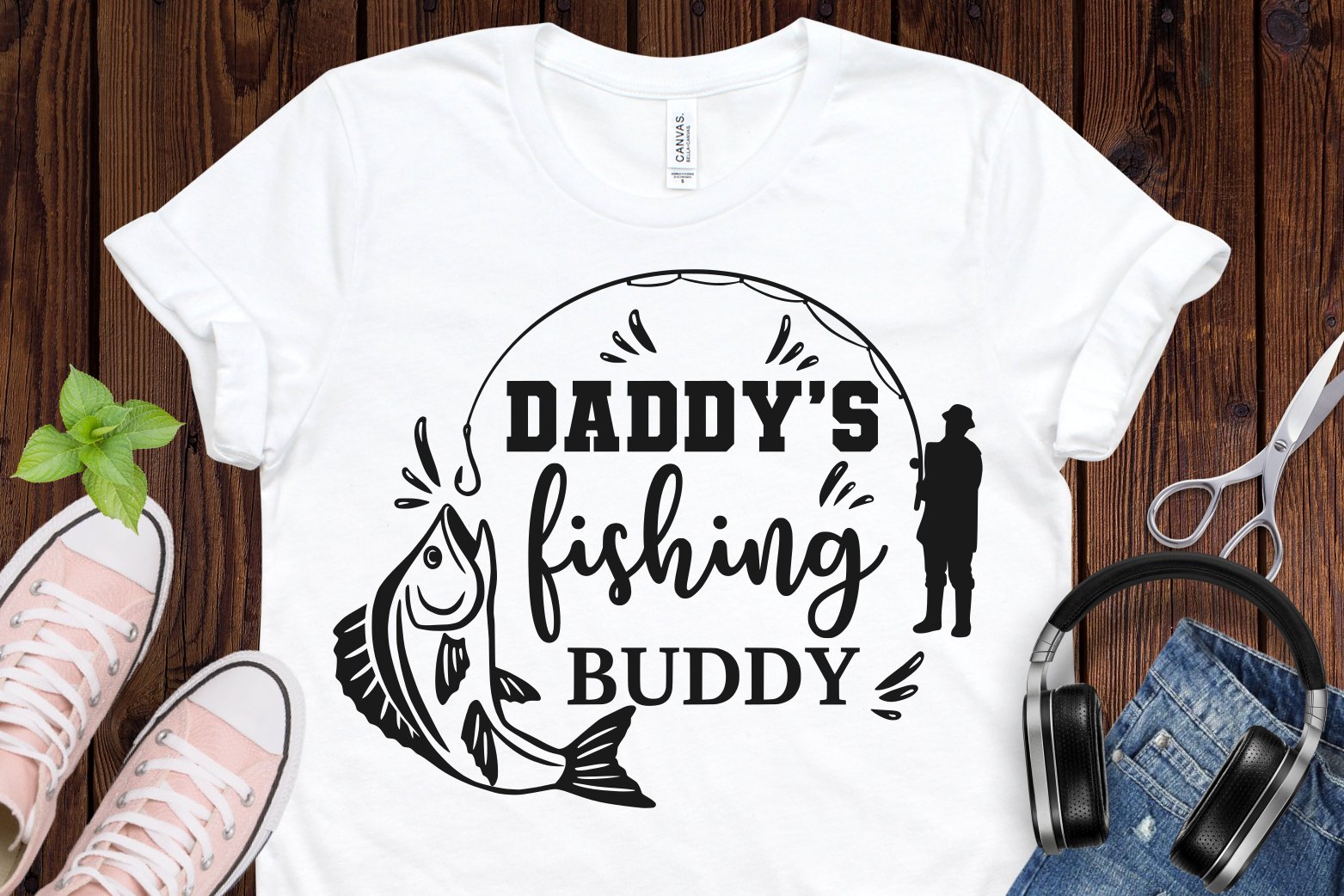 Daddy's fishing buddy.