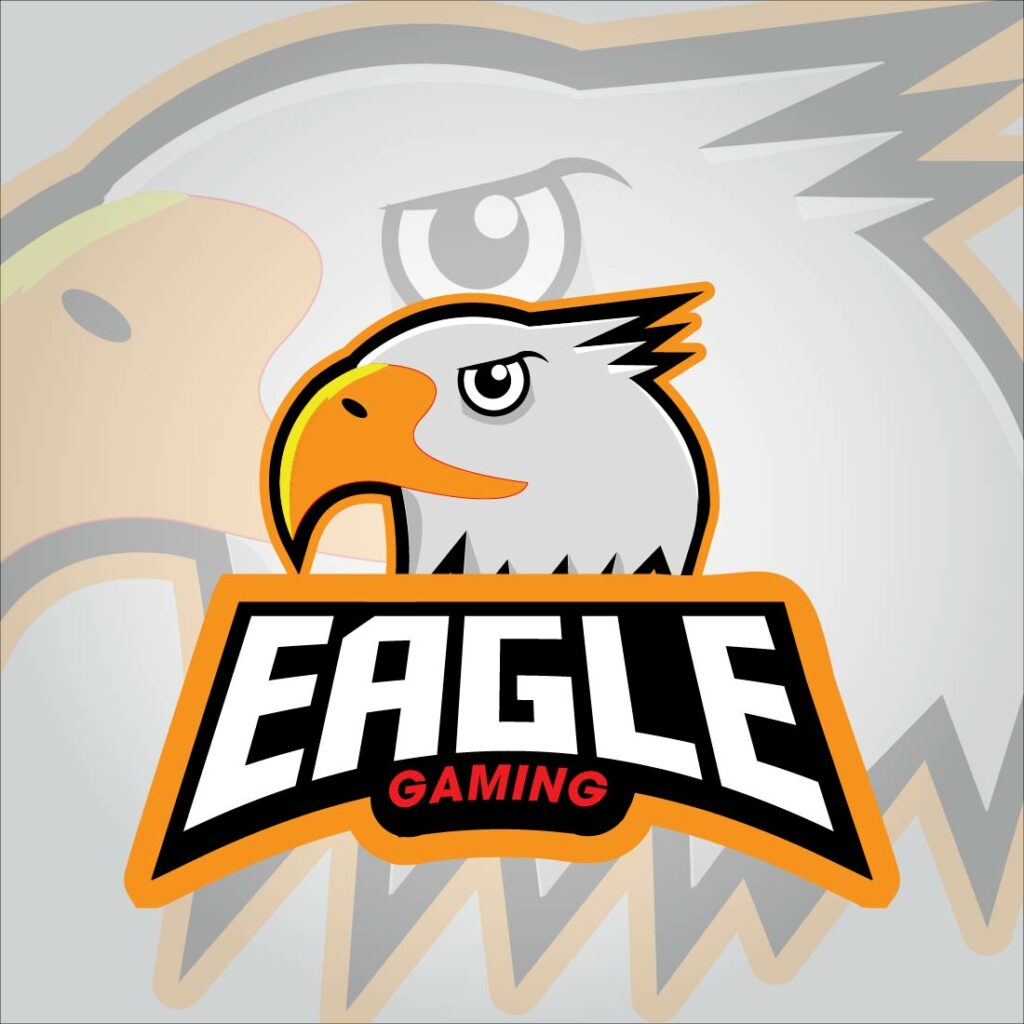 Eagle gaming logo . Esport gaming logo - MasterBundles