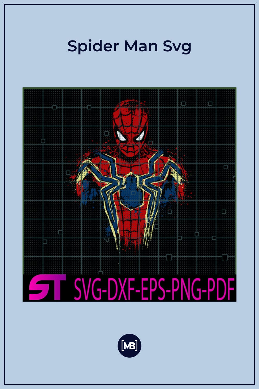 Spider-Man Face Svg.