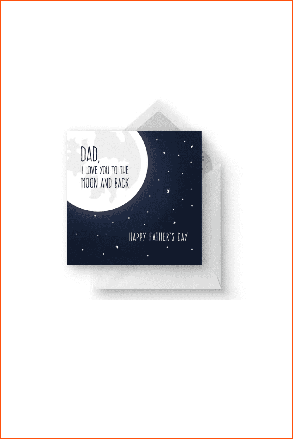 Moon Roundtrip - Father's Day Card.