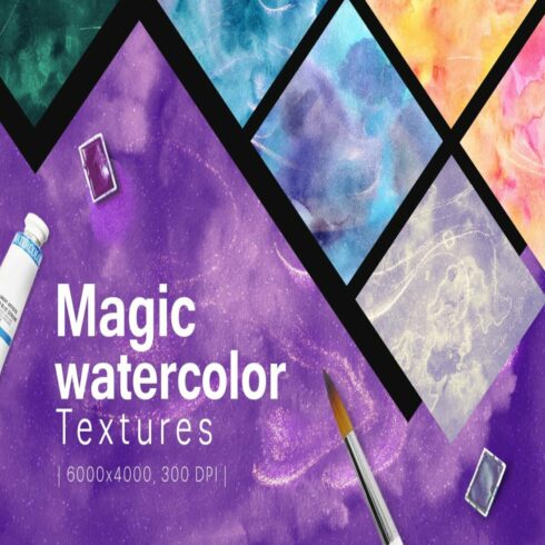 84 Magic Watercolor Textures cover.