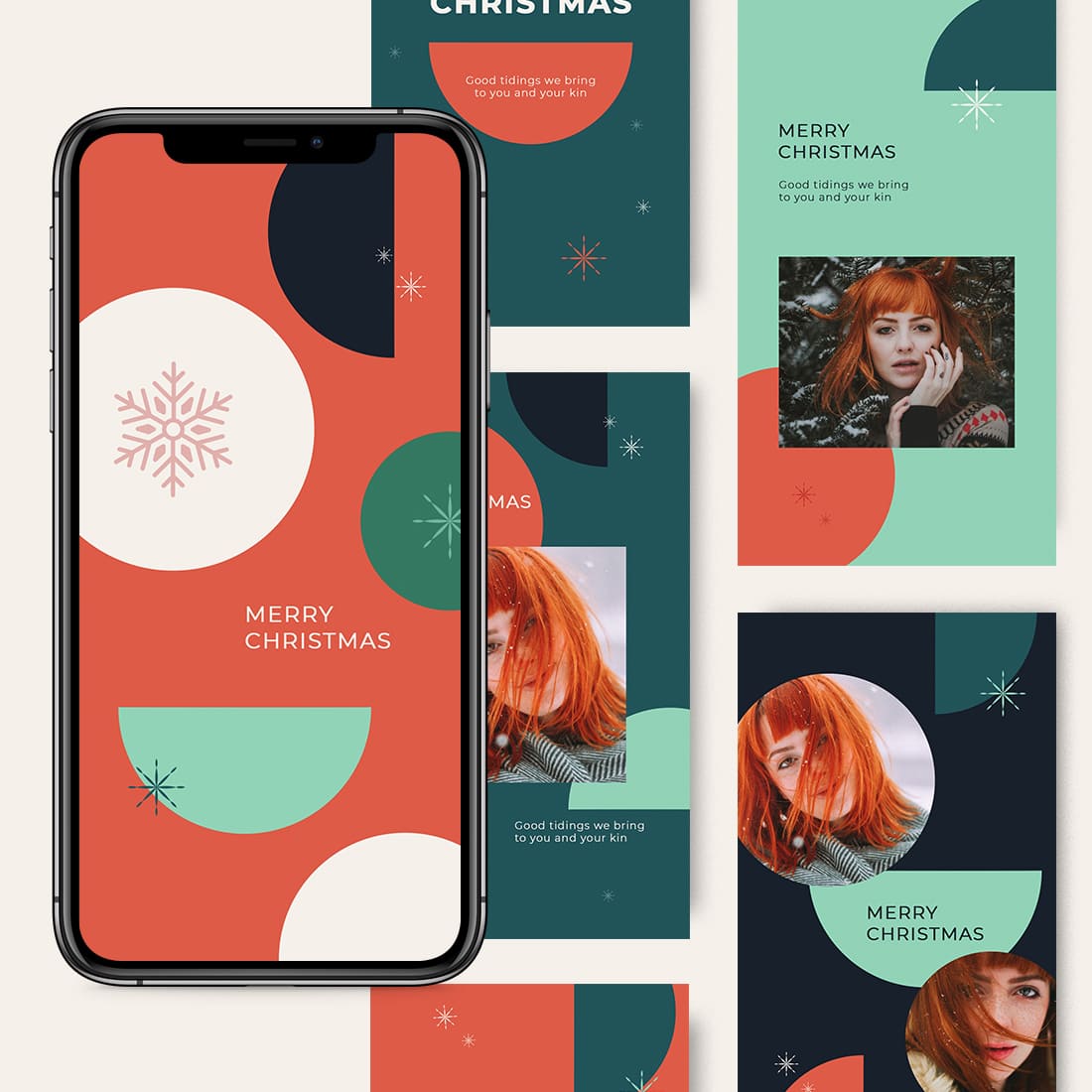 10 christmas instagram stories templates cover.