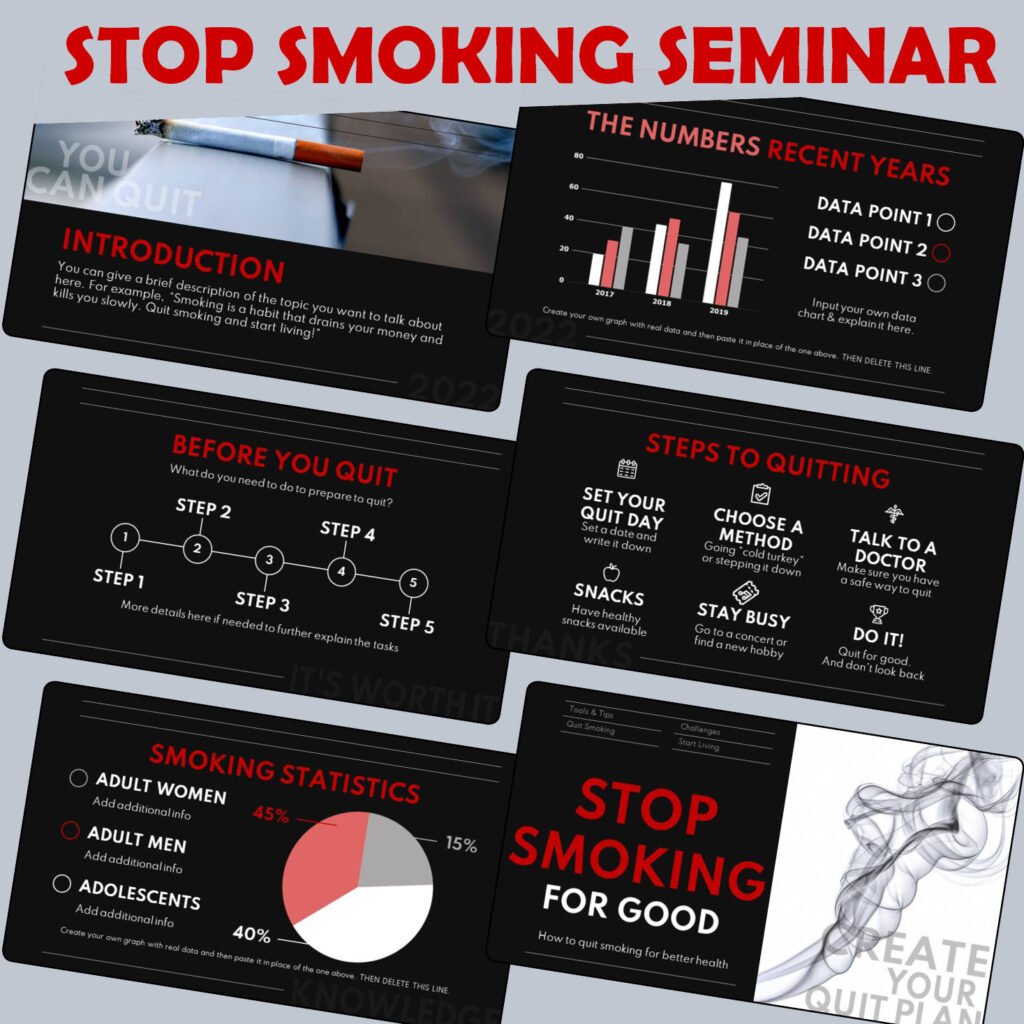 Stop Smoking PPT Seminar MasterBundles